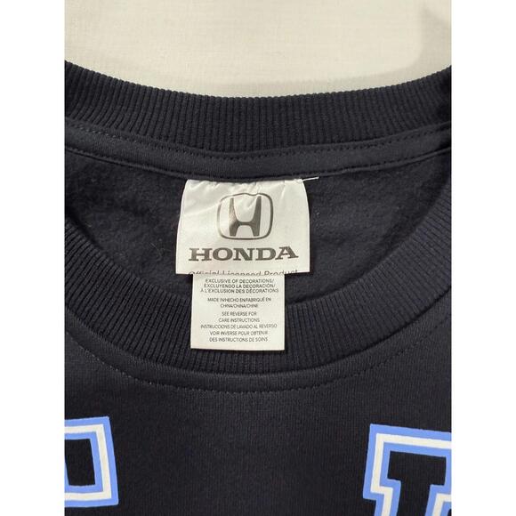 Honda Racing Team Black Pullover Crew Neck Sweatshirt M Men's/Unisex Race Car - Picture 5 of 9
